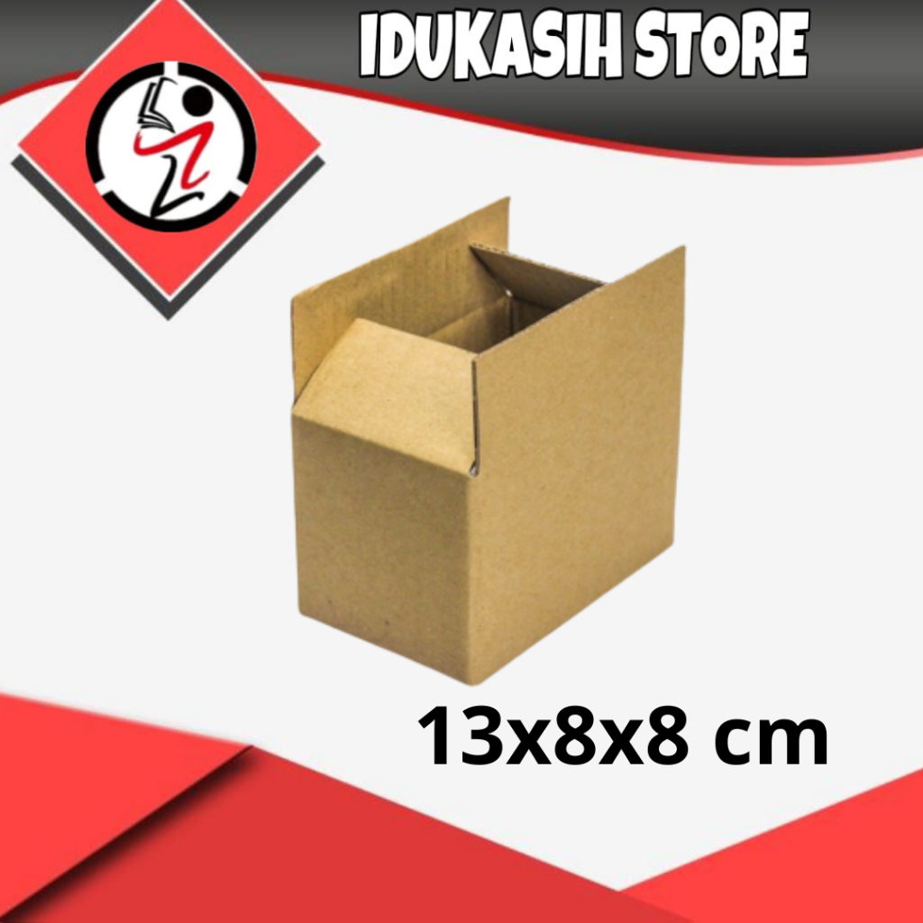 

(IDUKASIH) Kardus 13x8x8 cm | box | karton | kardus polos | custom