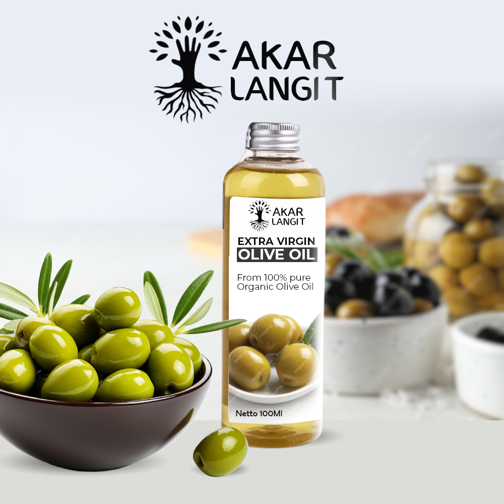 

Minyak Zaitun Extra Virgin Olive Oil 100ML AKARLANGIT | Untuk Diminum