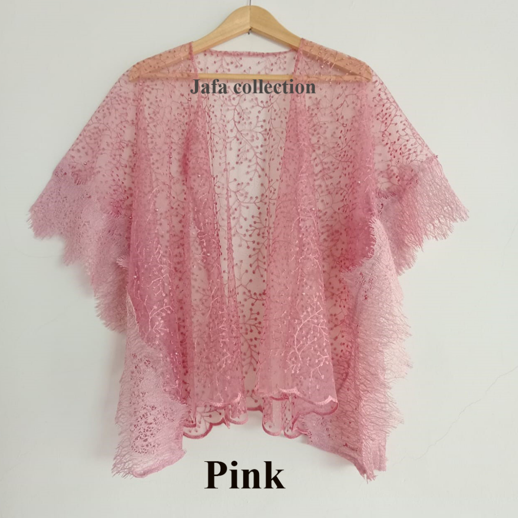 Cape Tile Kebaya Kondangan  Wisuda Tile Mix Broklat Renda