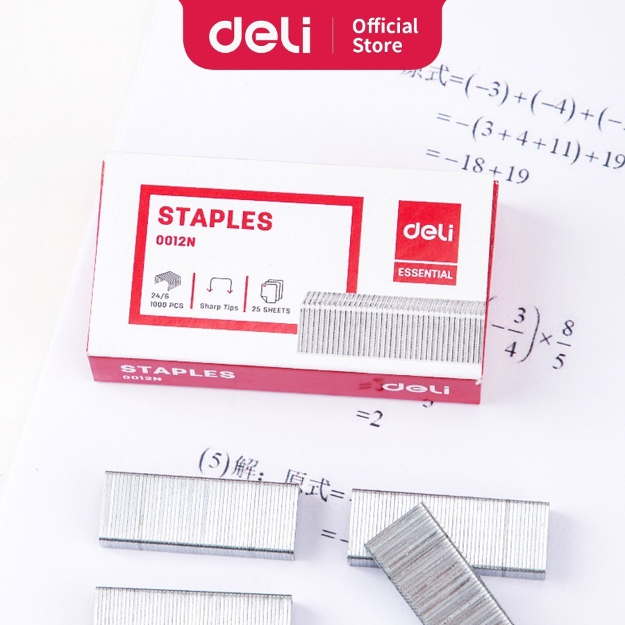 

Isi Stapler Deli E0012N No.3 Refill Hekter Staples DELI Besar 24/6