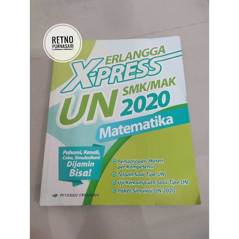(ORI) X-Press UN Matematika SMK/MAK 2020 - Erlangga