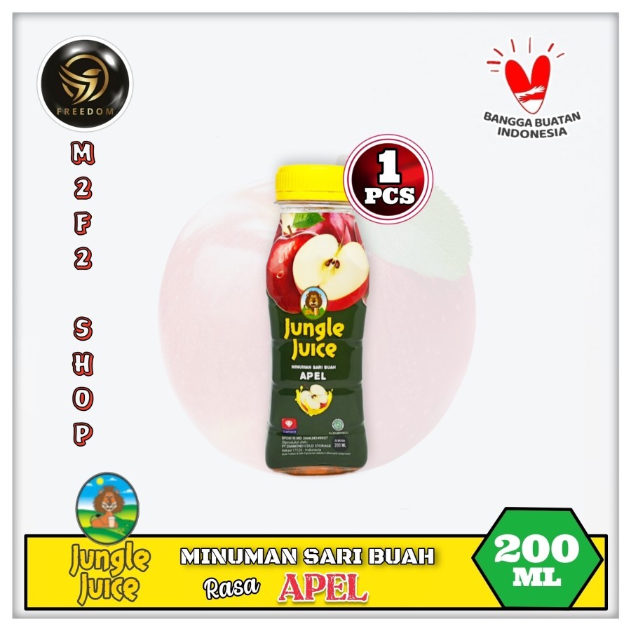 

Diamond Jungle Juice Apple | Jus Apel Botol Pet - 200 ml (Kemasan Satuan)