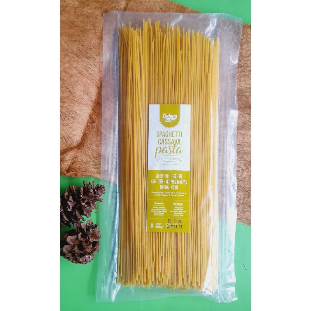 

Ladang Lima Mie Spaghetti Cassava Pasta Gluten Free 500gr.