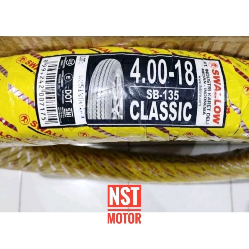 Ban Luar Swallow 400 - 18 SB135 Classic Ban Luar Motor Custom Universal