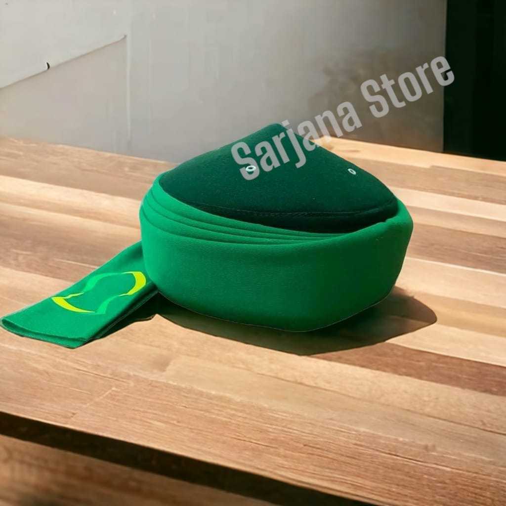 PECI SORBAN IMAMAH INSTAN TINGGAL PAKAI PERMANEN 3 METER LOGO TEROMPAH / SORBAN UDENG UDENG