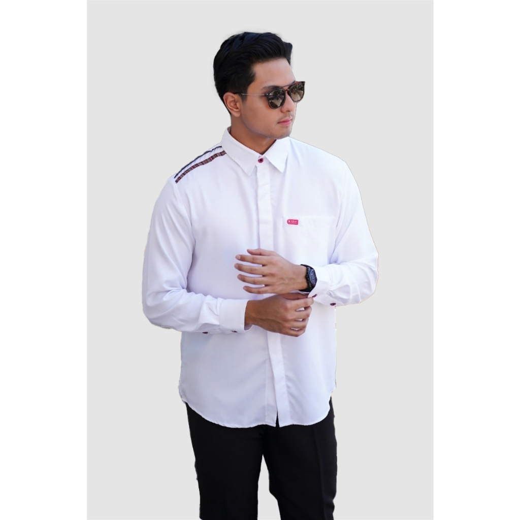 Aulia Fashion Tsaniya Baju Koko Bahan Toyobo White