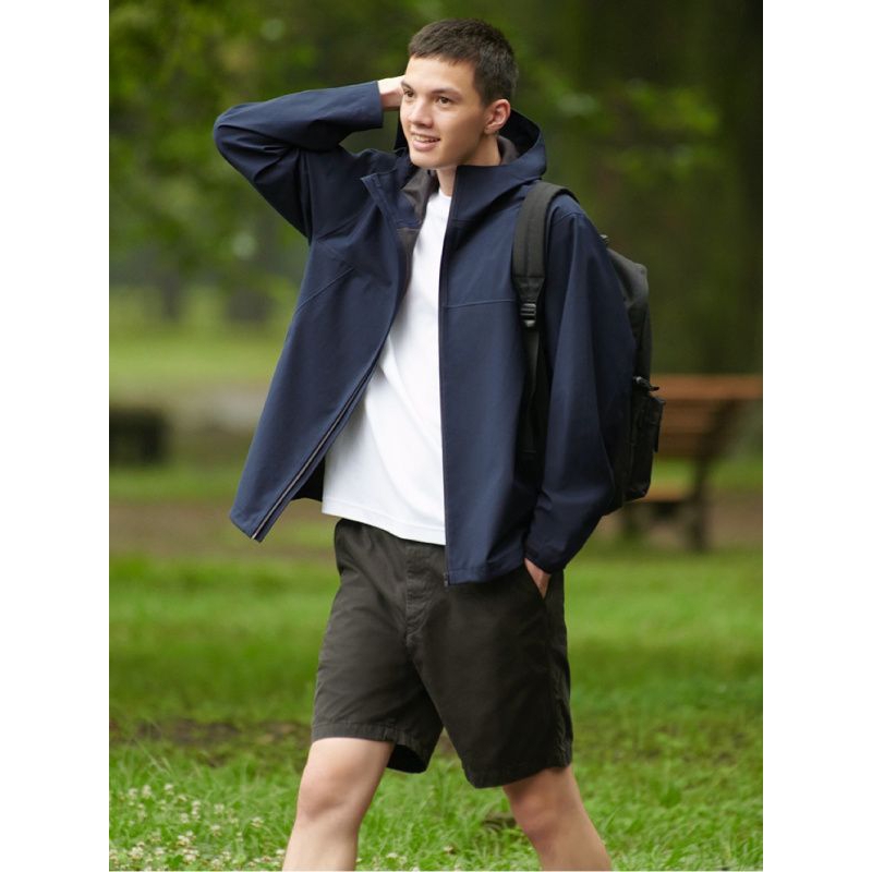 Jaket Parka BLOCKTECH Water Repellent Uniqlo Original