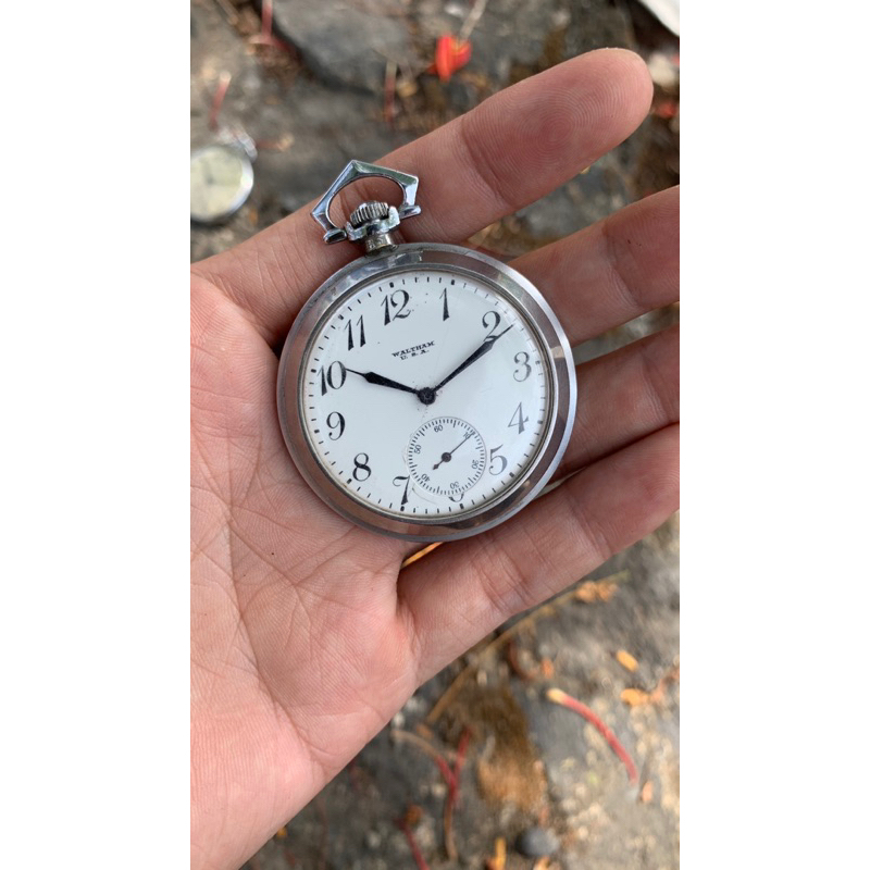 MURAH JAM TANGAN VINTAGE WALTHAM POCKET WATCH JAM SAKU KANTONG ORIGINAL