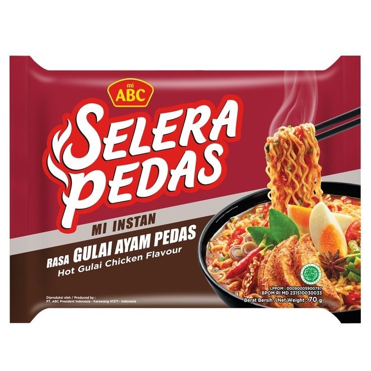 

ABC Mie Rebus Gulai Ayam Pedas 70gr