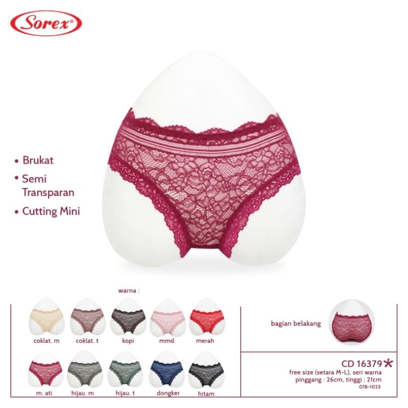 CD Sorex Brukat Semi Transparan 16379