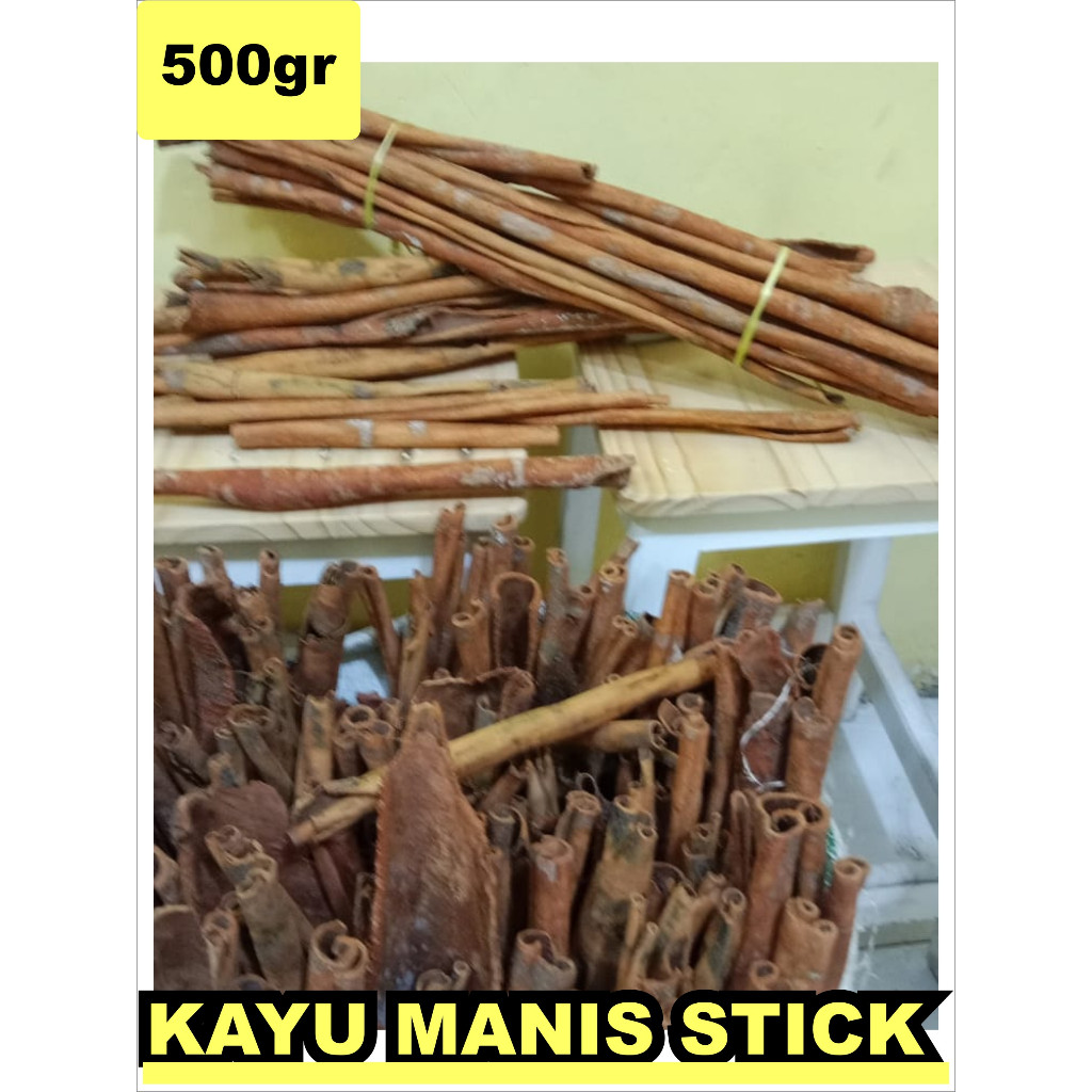 

Kulit Kayu Manis Sick 500gr (panjang 40-50cm)