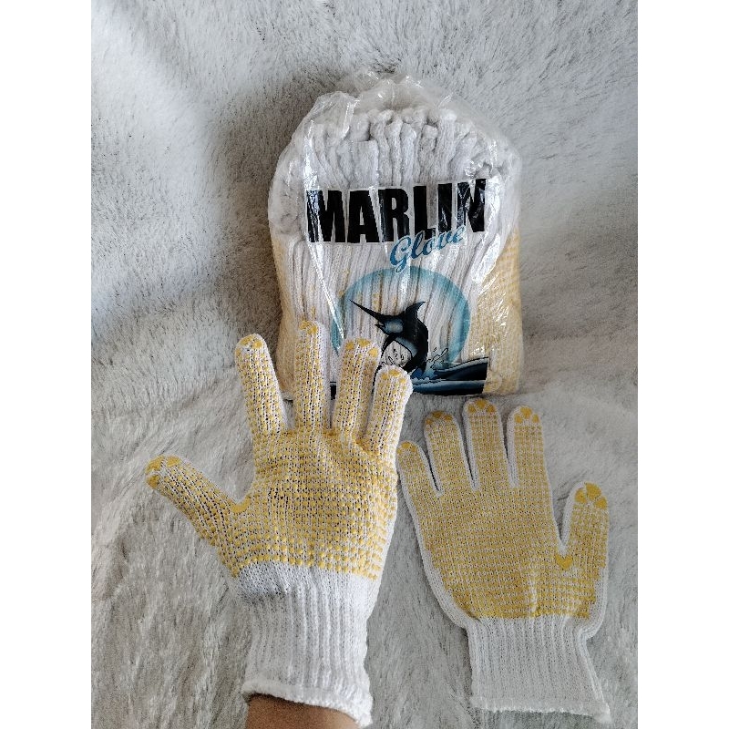 1Pasang Sarung tangan kerja bintik kuning GROSIR sarung tangan proyek sarung tangan tukang sarung ta