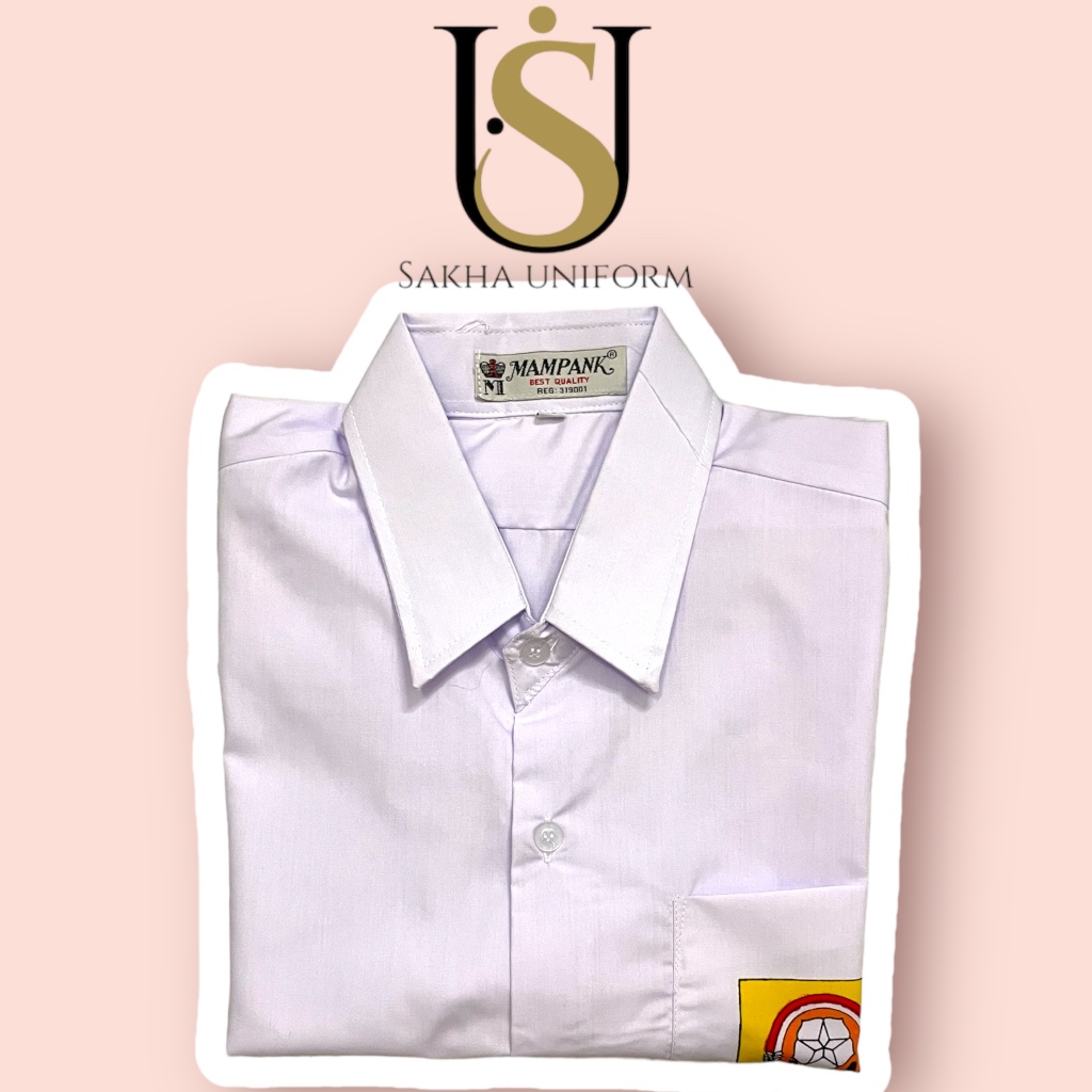 Promo Bulan Ini Baju Seragam Sekolah Smp Laki Dan Perempuan Lengan Pendek Logo Osis Merk Mampank