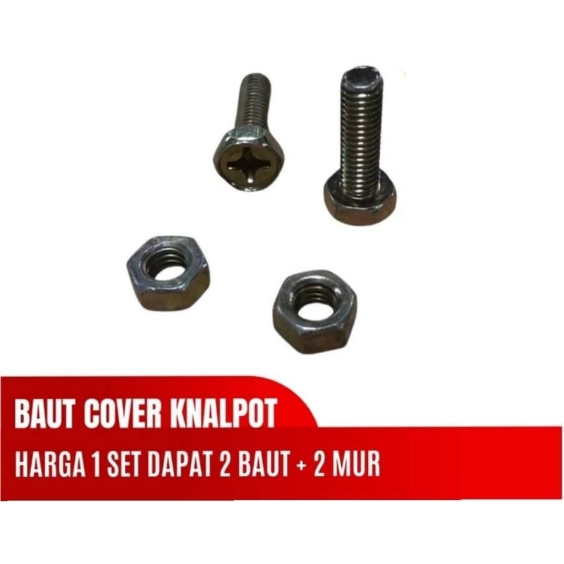 Baut Tutup Knalpot/Baut Tameng Knalpot