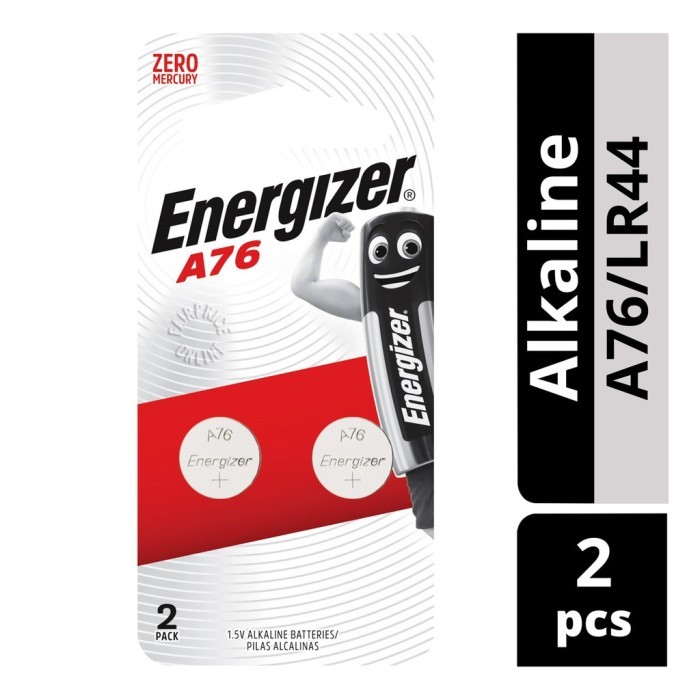 Baterai Battery Energizer Lithium Kancing 1.5V A76 LR44 (2 Pcs)