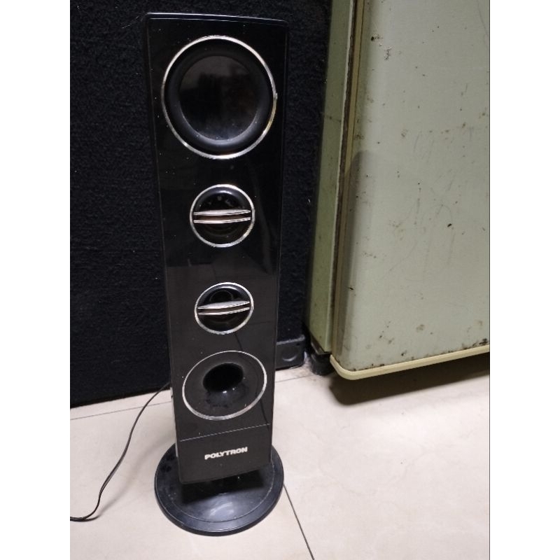 SPEAKER TOWER BEKAS TV LED POLYTRON 24-32 inchi