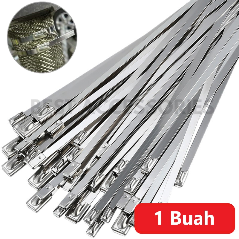 

Stainless Cable Ties Kabel Tis Stainless Tali Pengikat Knalpot Klem