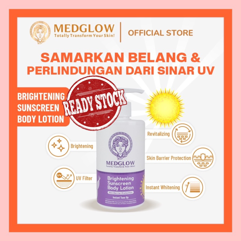 We Are Back! MEDGLOW CLINIC Lotion Pemutih Instant Whitening Tone Up Salmon DNA Ceramide Alpha Arbut