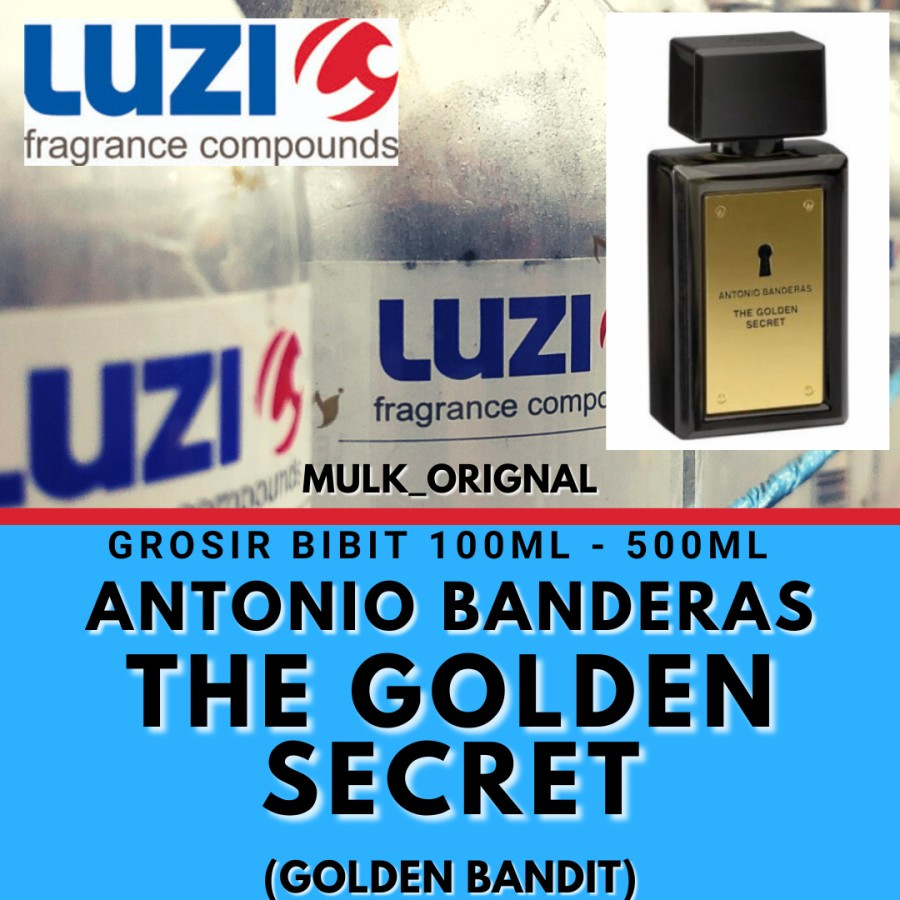 Bibit Parfum fragrance oil Luzi GOLDEN BANDIT searah Antonio Banderas the golden secret