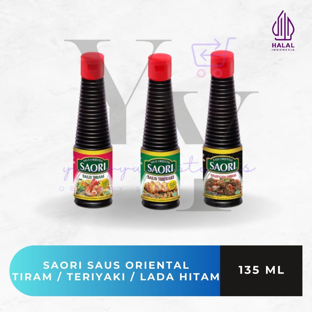 

Saori Saus Tiram / Teriyaki / Lada Hitam Botol 135 ml