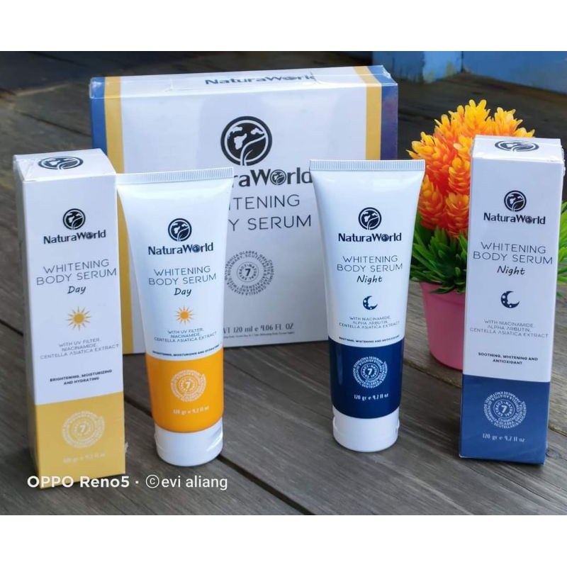 Natura world body serum whitening