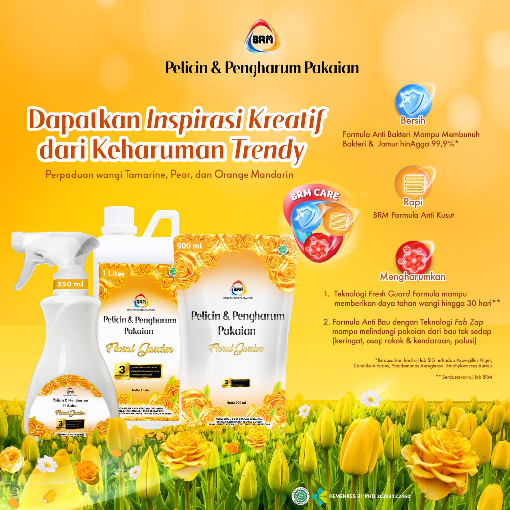Mawar ORANGE (Floral garden) super laundry dari Berkah Rosita Mandiri/parfum laundry/pewangi gosokan