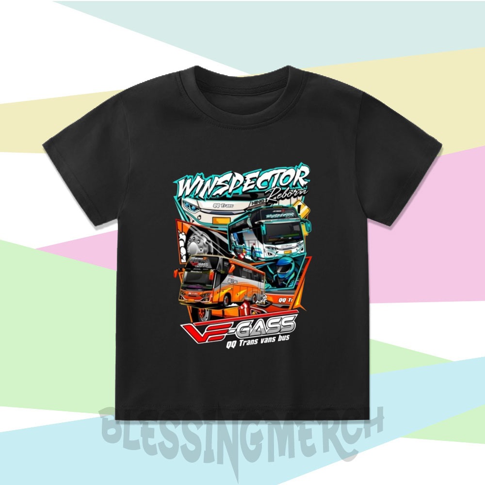KAOS TSHIRT ANAK BIS WINSPECTOR BAJU BIS MANIA BUS TELOLET