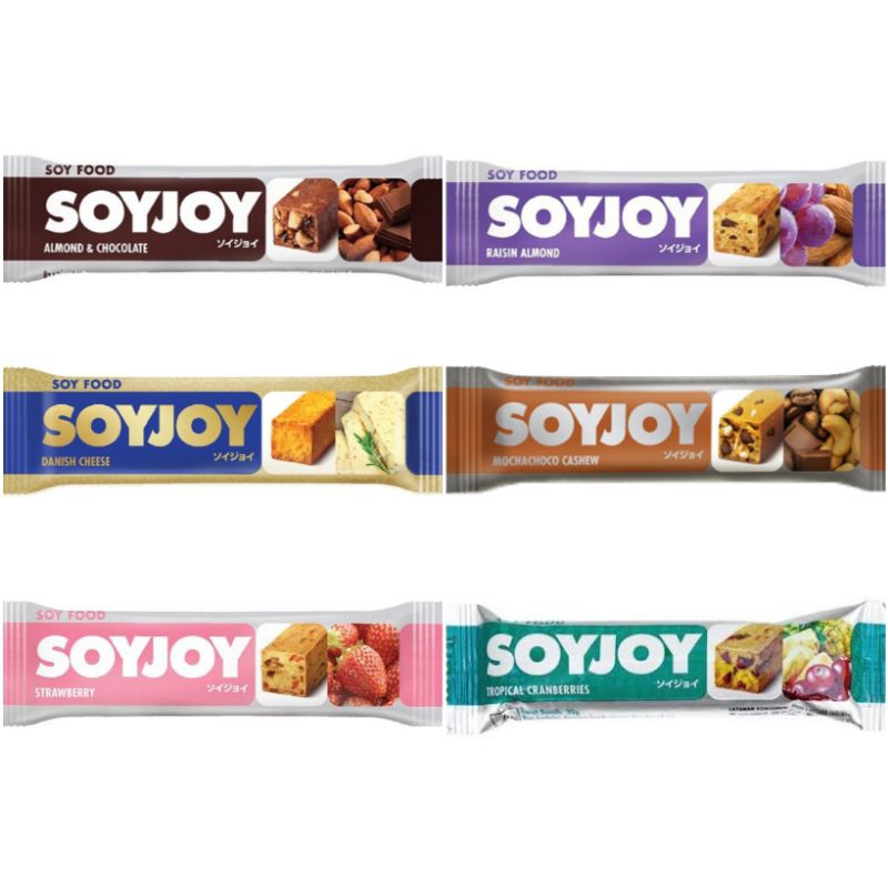 

SOYJOY Snackbar tropical cranberries strawberry cheese raisin almond chocolate mochachoco cashew