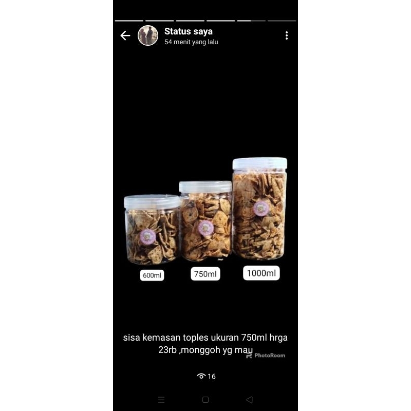 

basreng kemasan toples 600ml