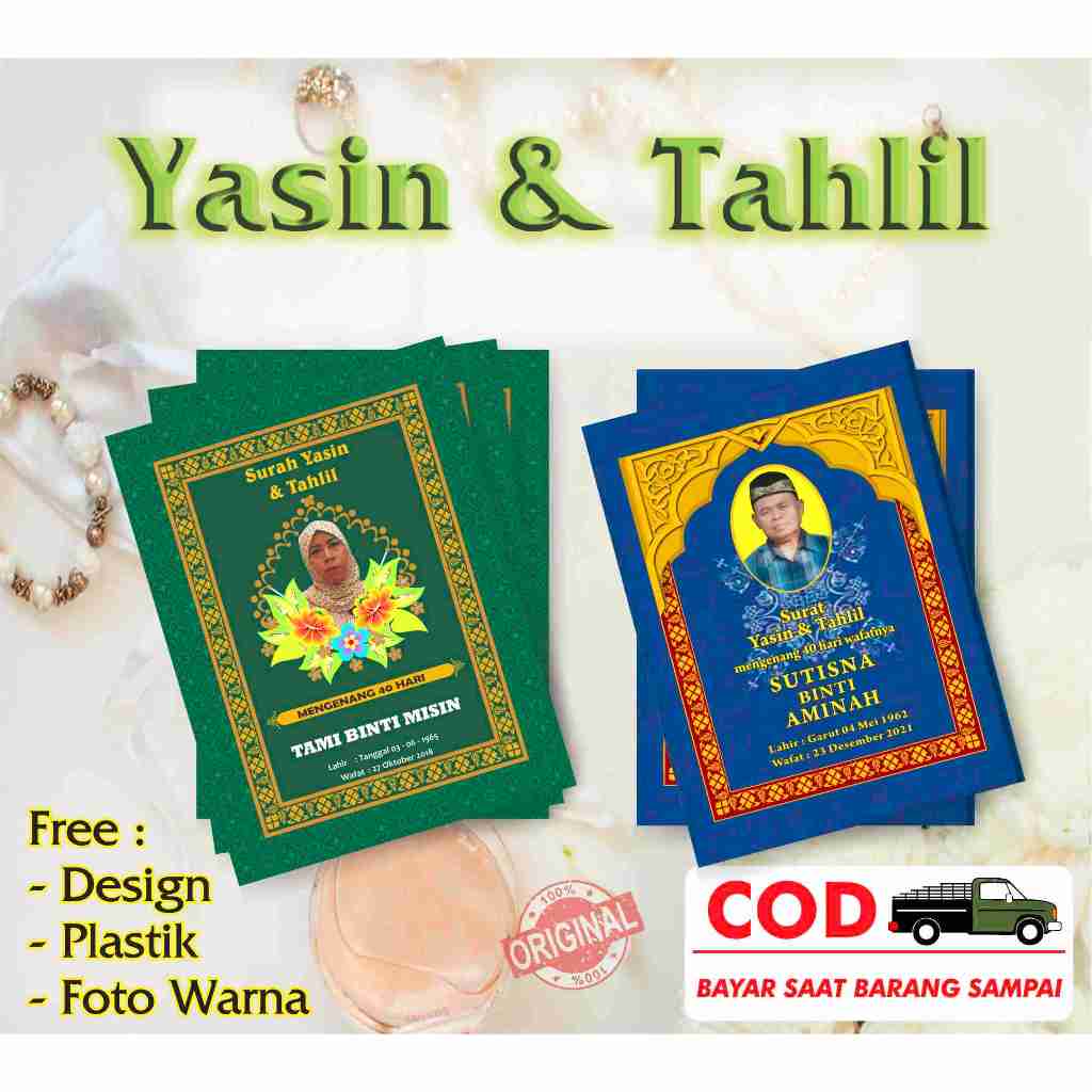 BUKU YASIN DAN TAHLIL / YASIN SOFT COVER CUSTOM