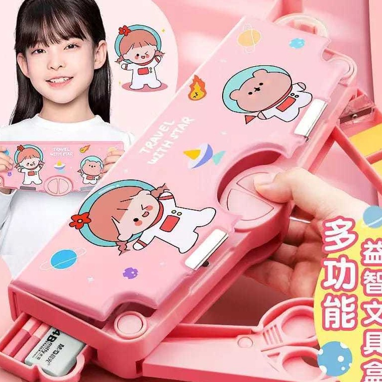 

TERBARU⚡ ( Mia ) Kotak Pensil Multifungsi Motif Kartun Untuk Laki Laki Perempuan / Pencil Case Karakter Lucu / Tempat Pensil Serbaguna Anak Sekolah K001