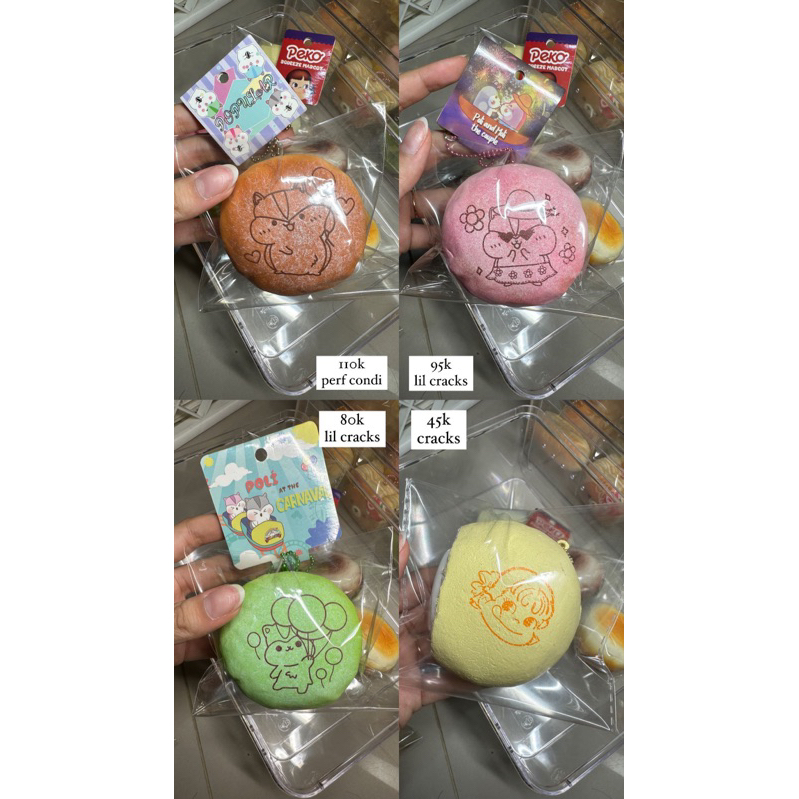 [BACA DESKRIPSI] flashsale squishy poli sugar buns & peko cream bun