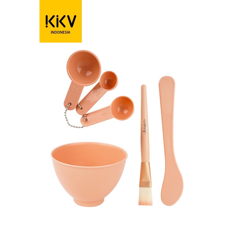 1.1 FLASH SALE KKV - Today's Elegant Mask Tool Set Peralatan Masker DIY Mangkok Spatula Kuas 6pcs