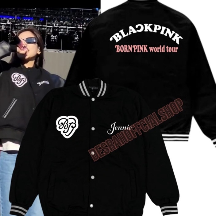 GTNJ7985 ORIGINAL% JACKET VARSITY  baseball BLACKPINK BORNPINK tour