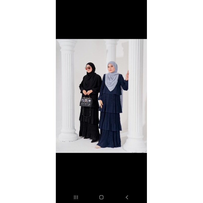 gamis plisket panjang 145