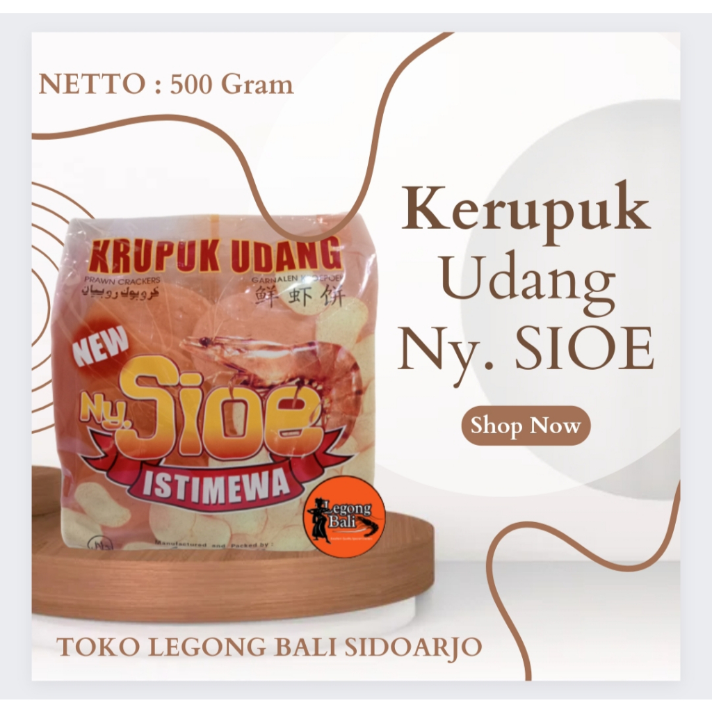 

LEGONG BALI NY SIOE KERUPUK UDANG ISTIMEWA 500 gr