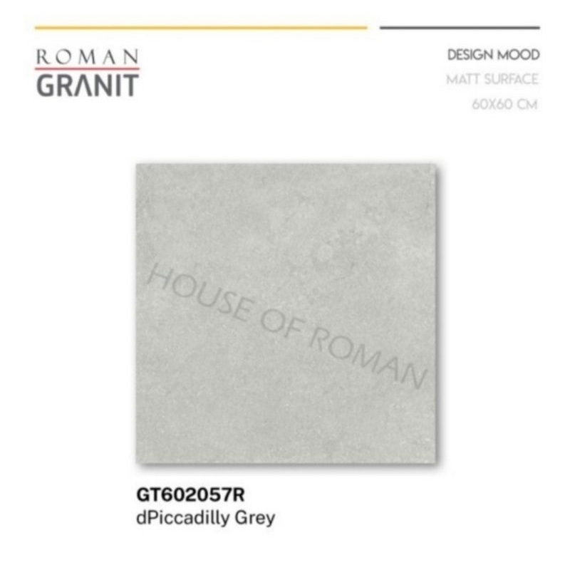 Roman Granit GT602057R dPiccadilly Grey 60x60 kw1