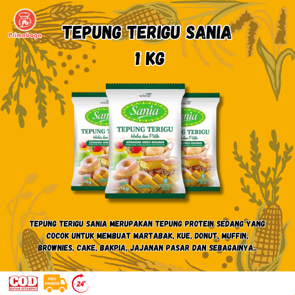 

Tepung Terigu Sania 1 Kg, murah berkualitas