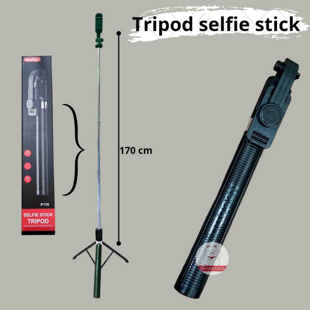 Tongsis Bluetooth Selfie Stick Tripod 170cm