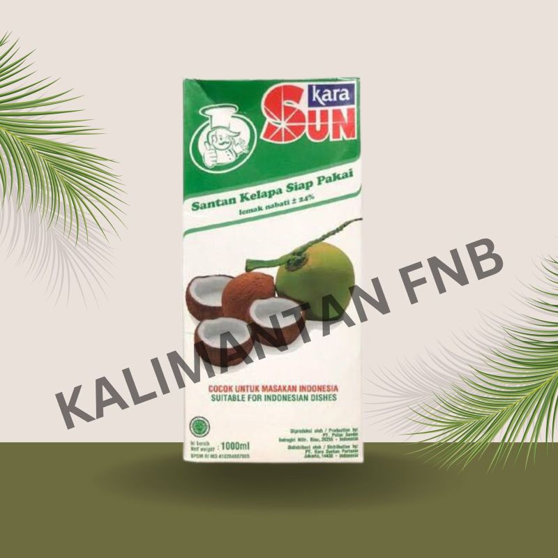 

Sun Kara Santan Siap Pakai 1000ml - KARTONAN isi 12