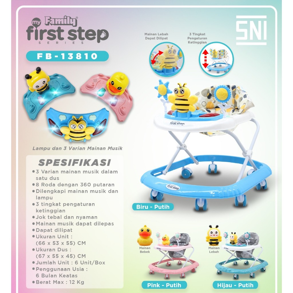 Family Baby walker 13810 My First Step Series