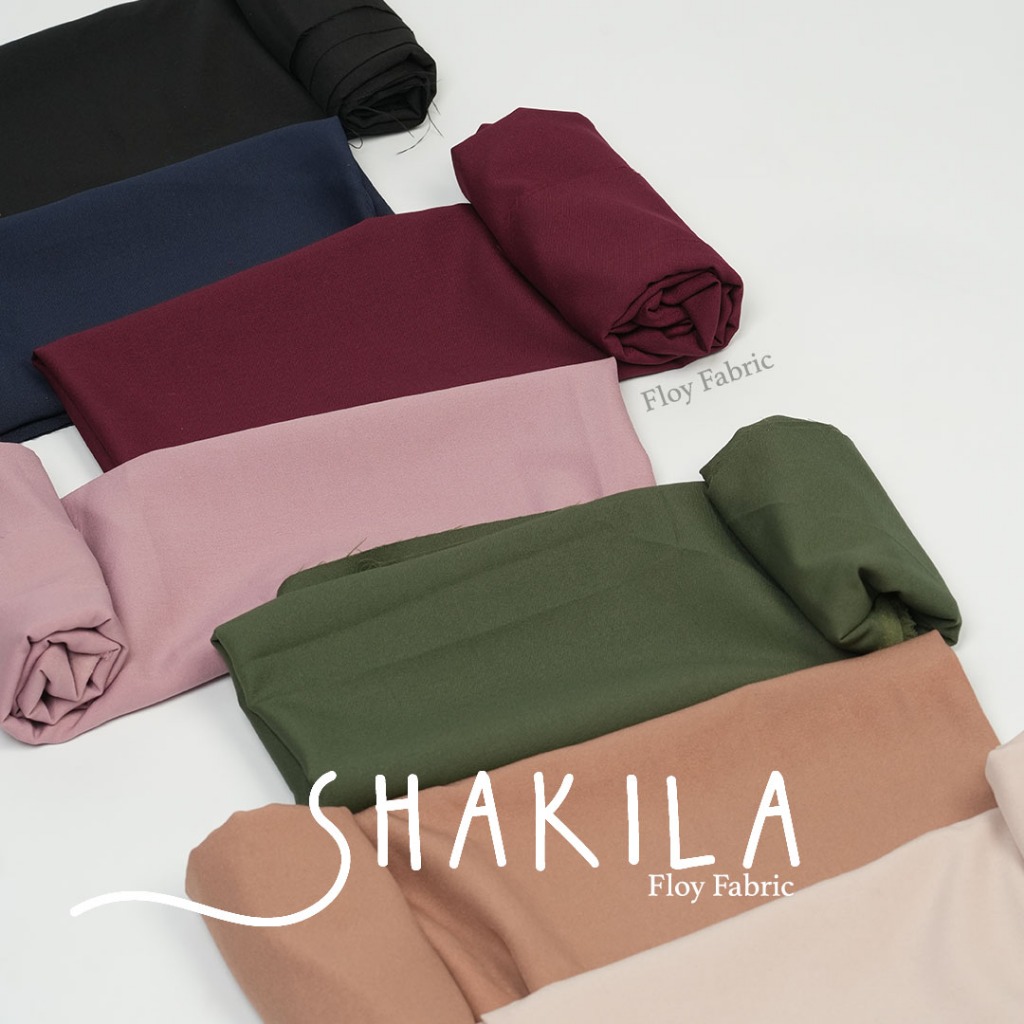 Floy Fabric SHAKILA PER 0,5 METERAN kain eceran bahan gamis kulot dress