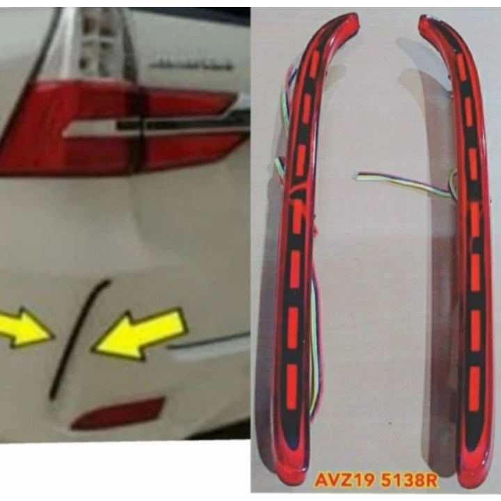 Lampu Reflektor Bumper Belakang Avanza Xenia 2019 - 2021 Vertikal