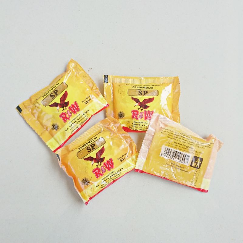 

Pengembang Kue Sp Rajawali Sachet 50gram Pengemulsi