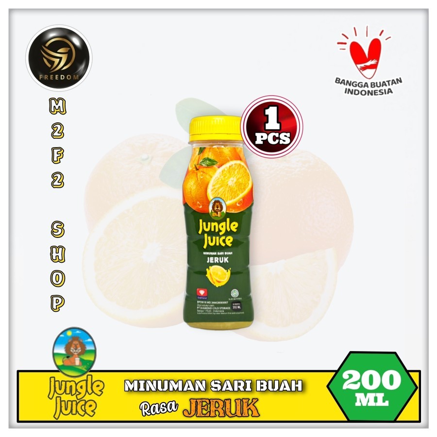 

Diamond Jungle Juice Orange | Jus Jeruk Botol Pet - 200 ml (Kemasan Satuan)