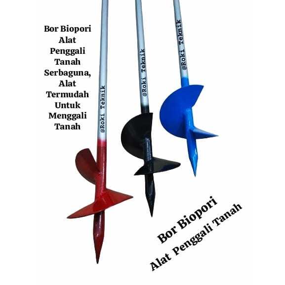 BOR / Biopori Bor Tanah Manual / Bor Pembuatan Lubang Tanah Multifungsi / Bor Alat Pelubang Tanah Bi