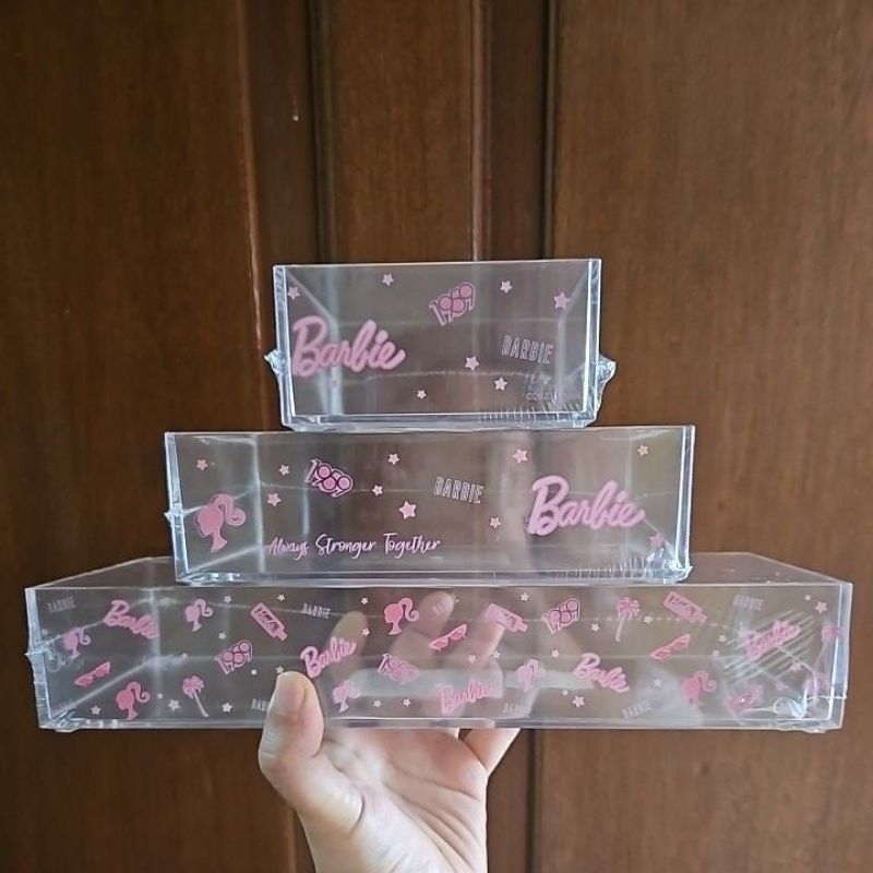 [INSTANT SAMEDAY] [READY STOCK] MINISO BARBIE RAK ACRYLIC STORAGE BOX KOTAK SML MULTIFUNGSI SERBAGUN