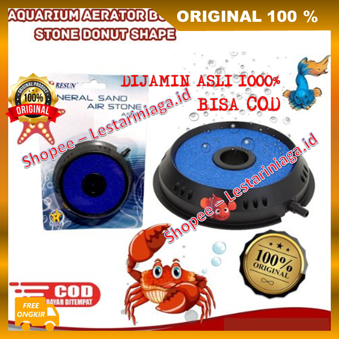 Aquarium Aerator Bubble Stone Donut Shape Batu Aerator Bulat Air Stone Mineral Sand Air Stone ORIGIN