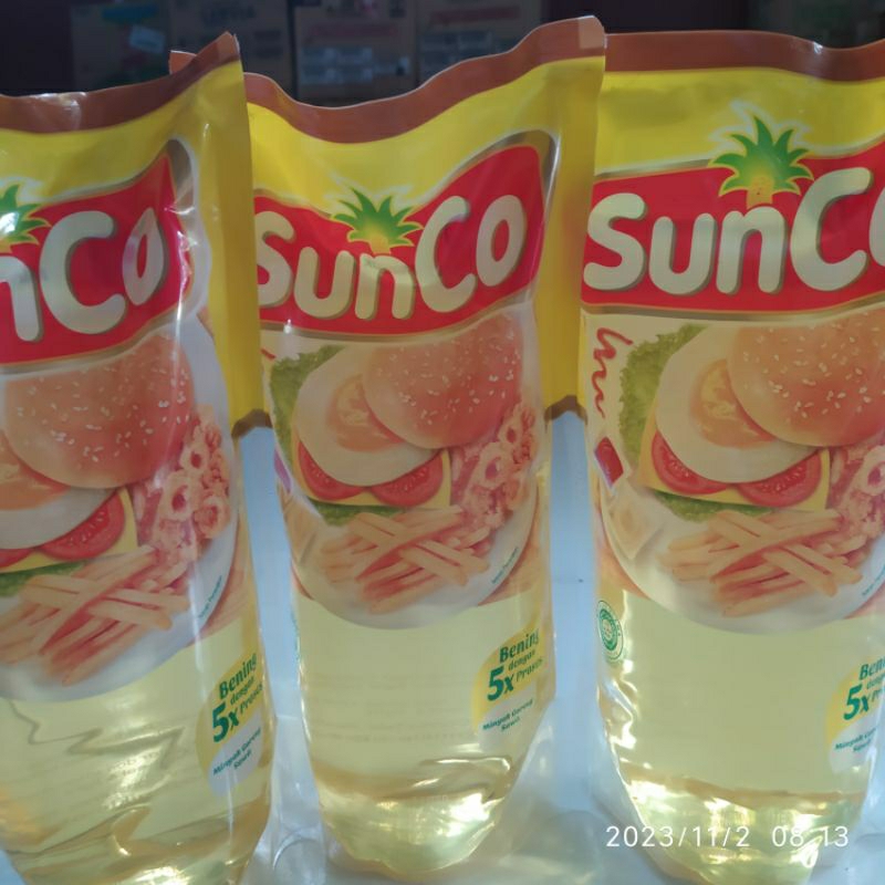 

Sunco minyak goreng 1L paket isi 8