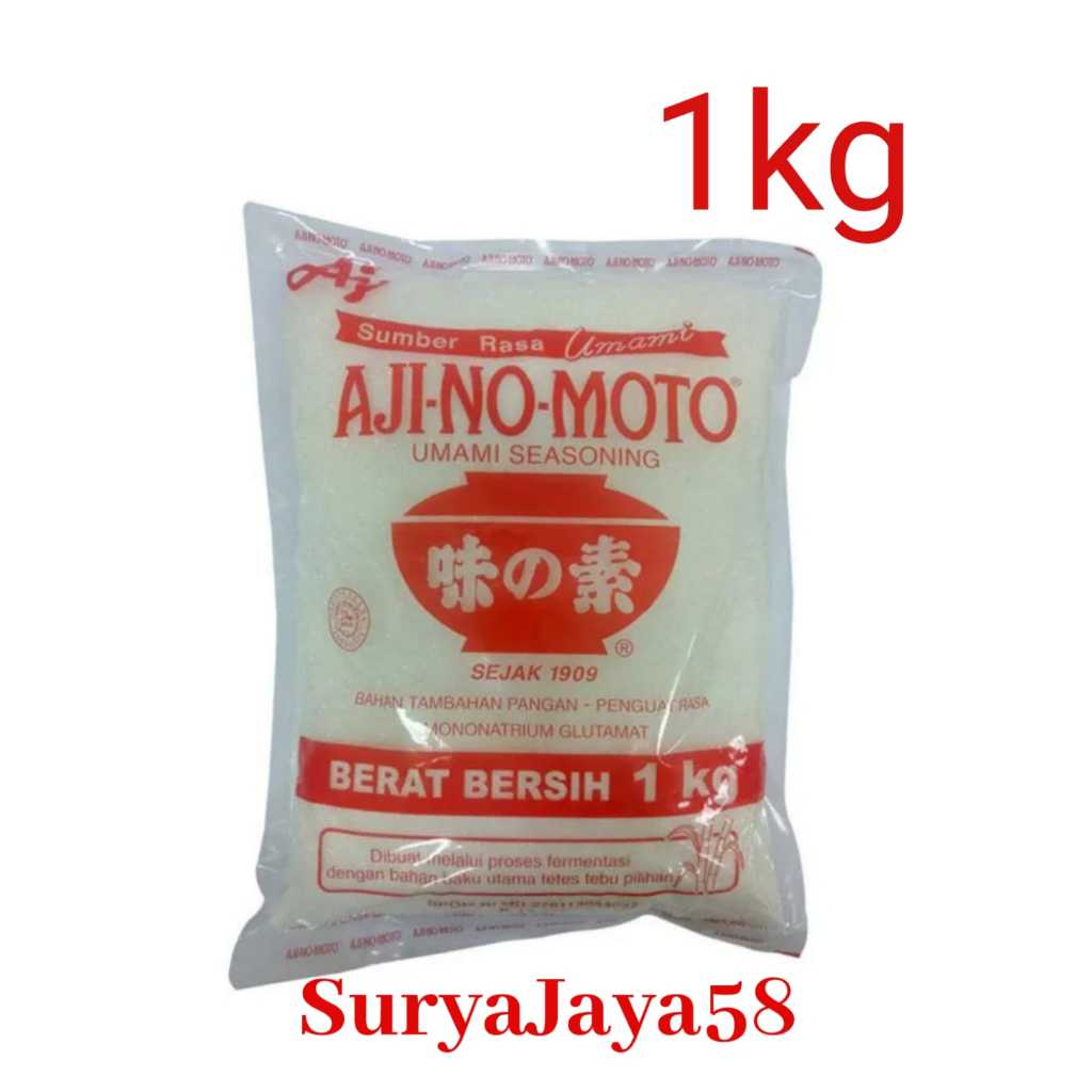 AJINOMOTO 1KG | AJI-NO-MOTO Penyedap rasa MSG Ajinomoto 1kg | Ajinomoto 1kg halus / Kasar DUS